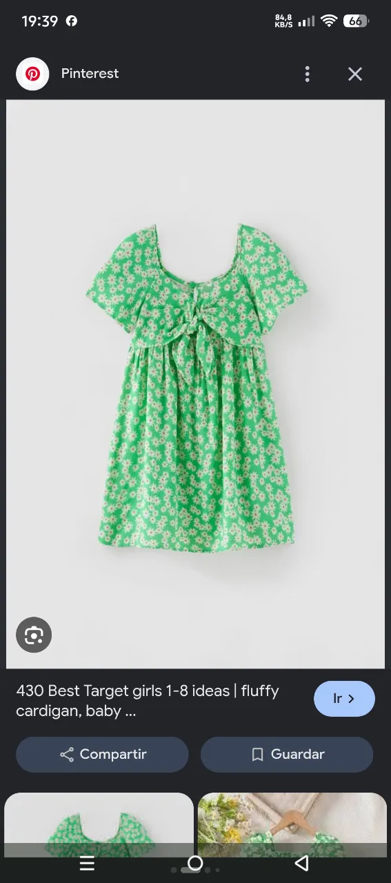Vestido corto Zara · Talle 9 años / 134 cm