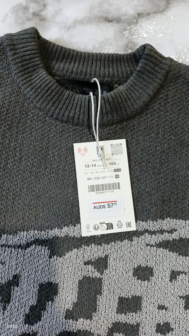Sweater de cuello redondo Zara - imagen 4