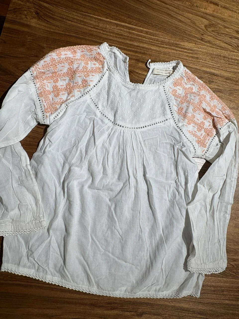 Camisa manga larga Zara · Talle 7 años / 122 cm
