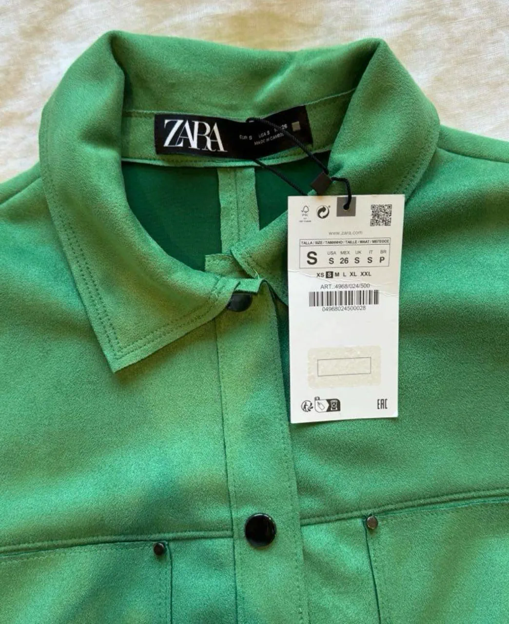 Camisa Zara · Talle S