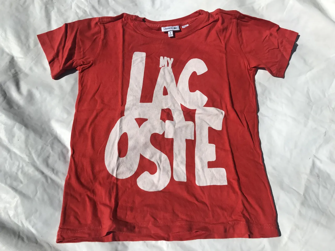 Remera Lacoste · Talle 8 años / 128 cm
