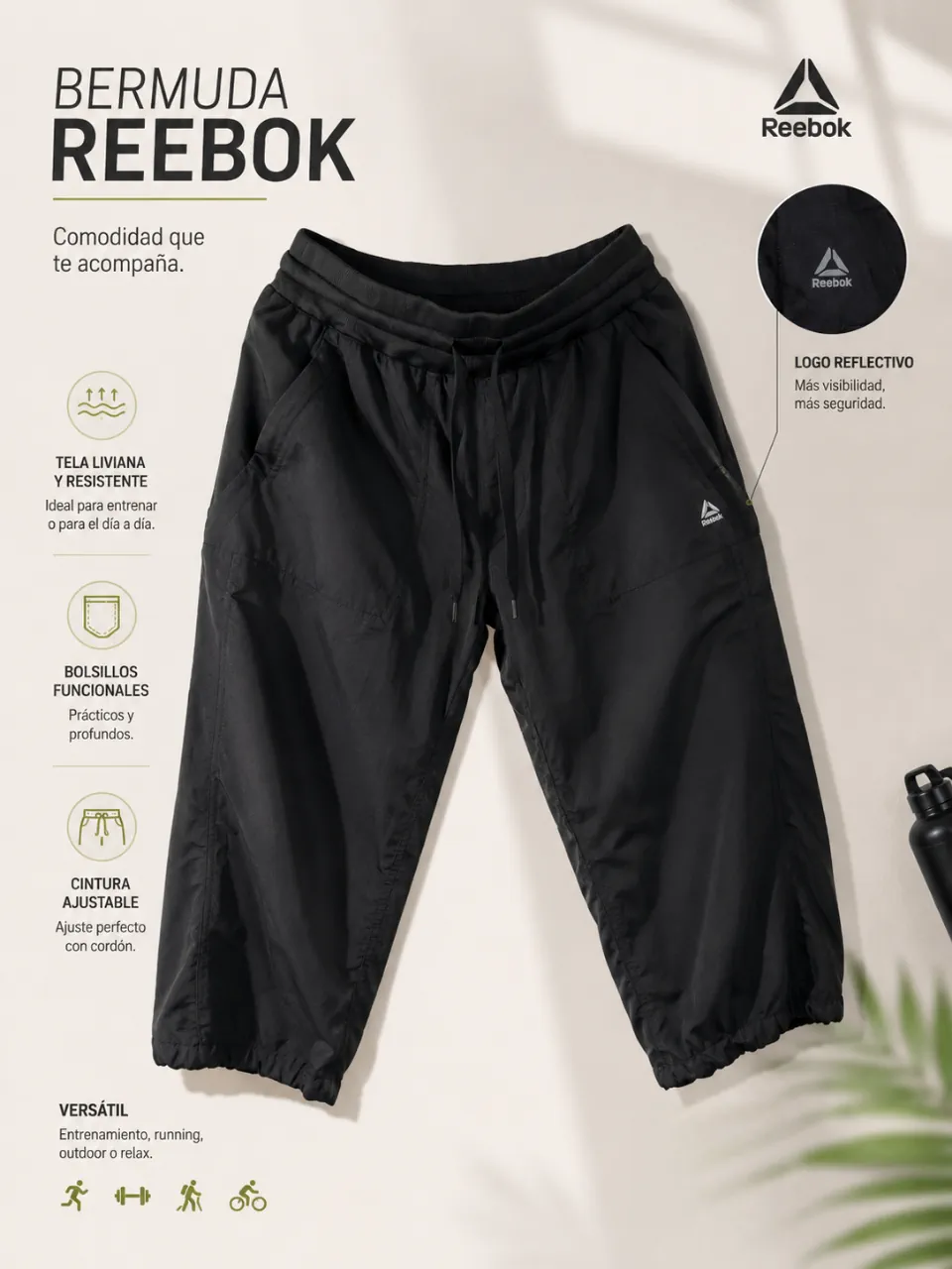 Pantalón Reebok · Talle M