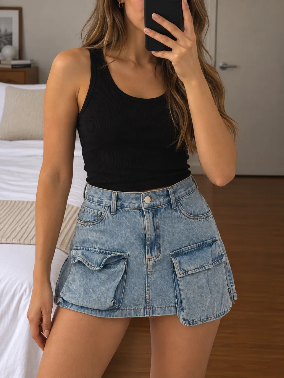 Minifalda Elvian’s jeans · Talle MEX/ARG 45