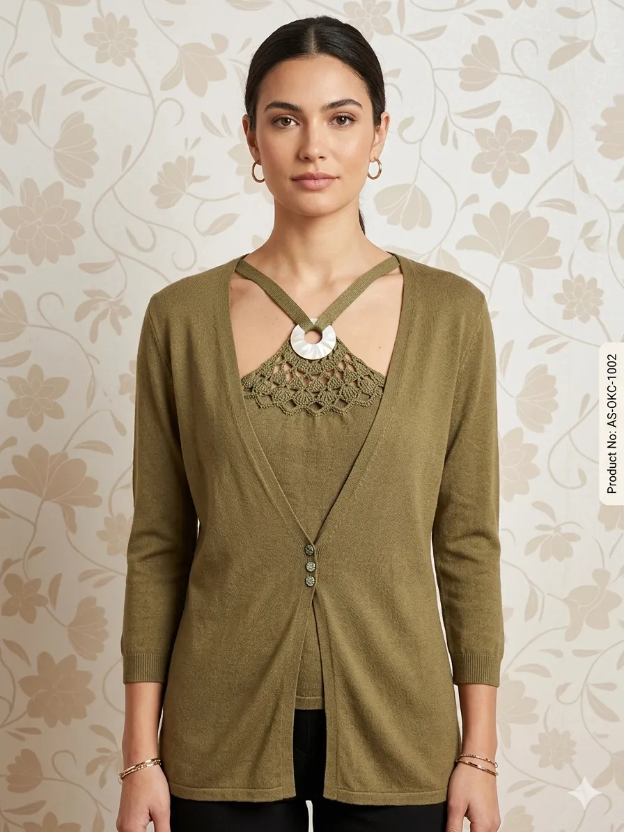 Cardigan August Silk · Talle M