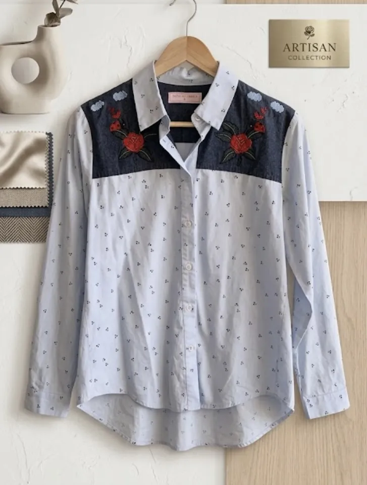 Camisa Agustina saquer · Talle S