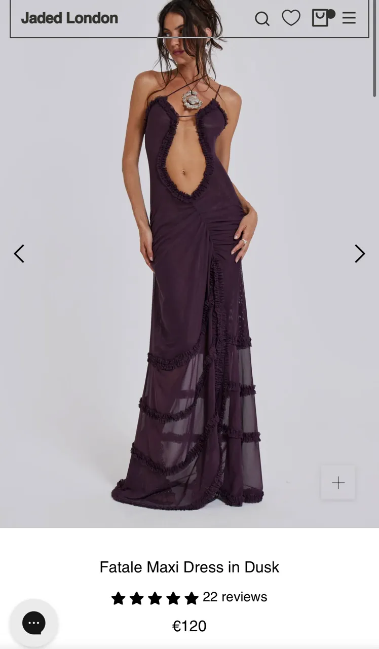 Vestido Jaded London · Talle S