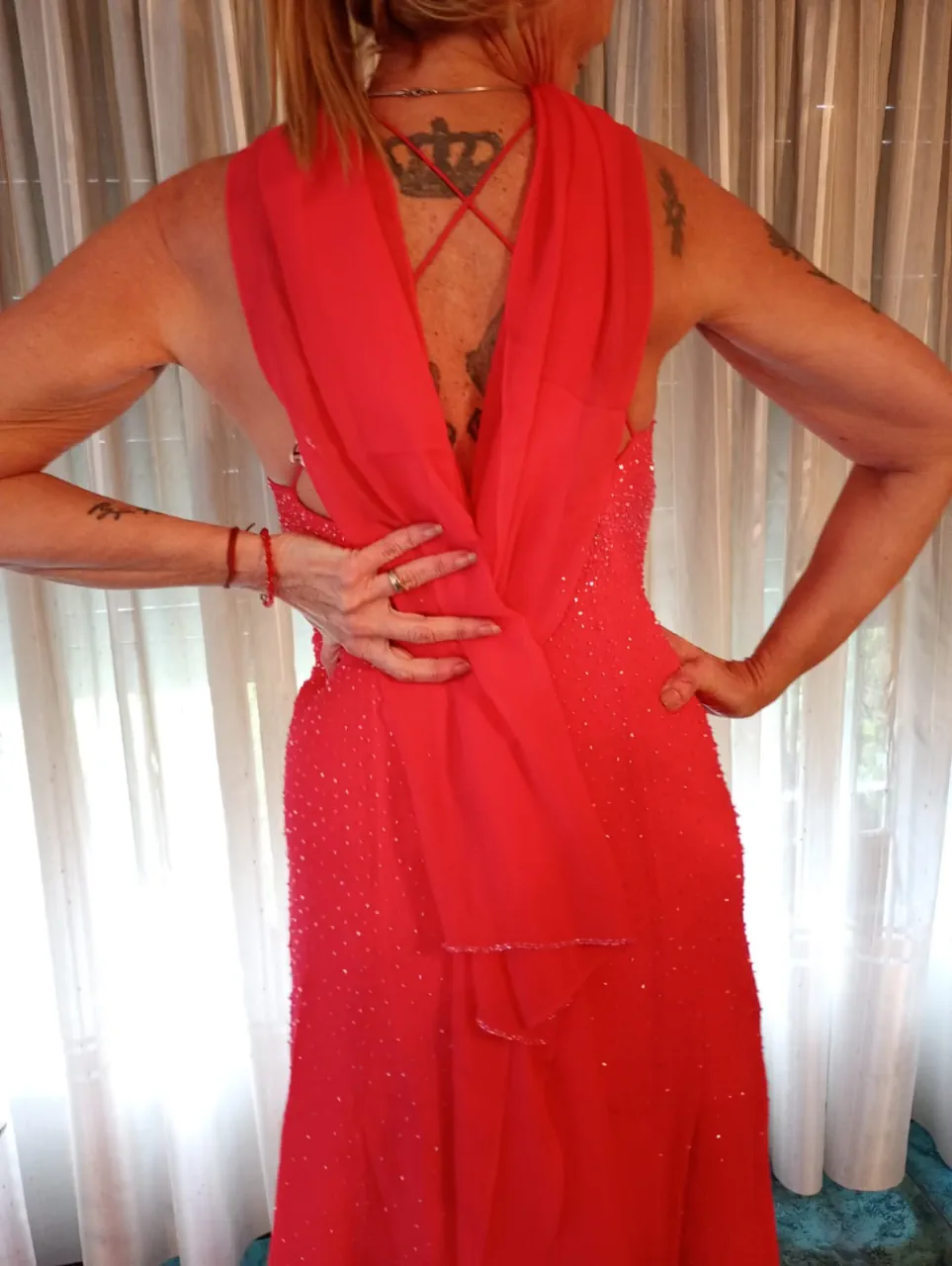 Vestido Hecha por modista - imagen 1