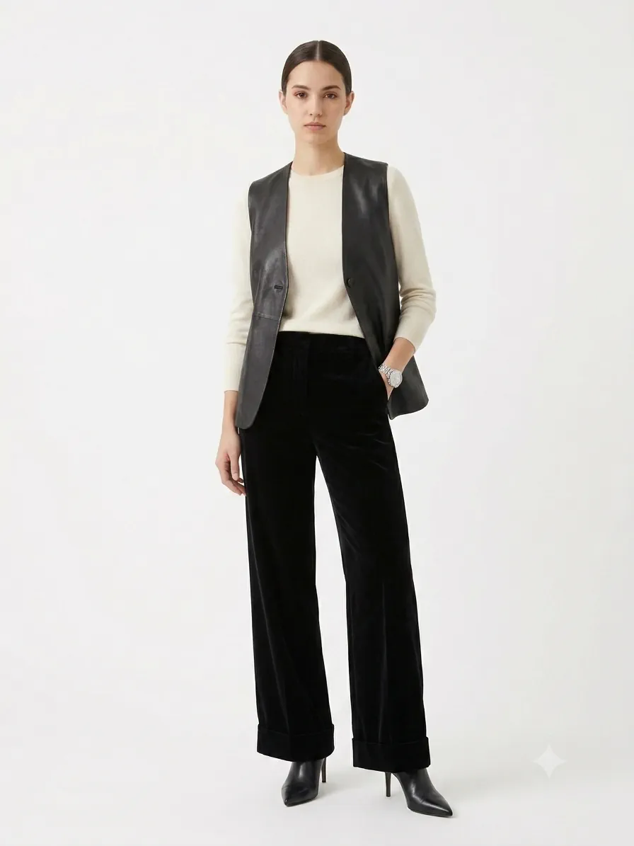 Chaleco Cosima leather · Talle L