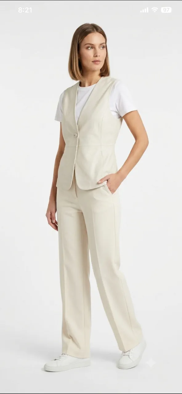 Chaleco Cosima leather · Talle L