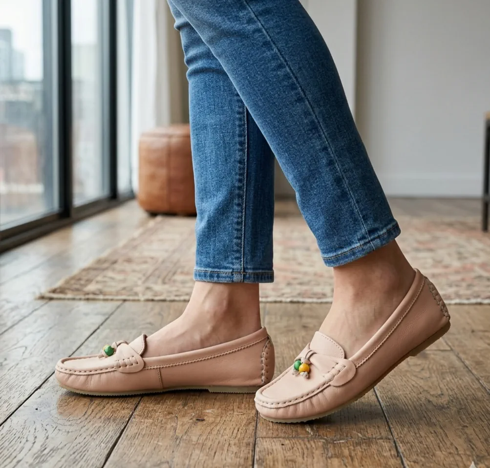 Mocasin cuero · Talle AR 36
