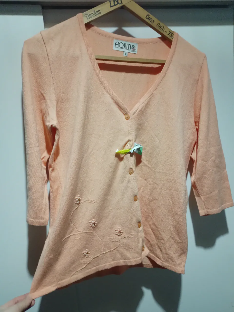 Cardigan Fioriti · Talle 2