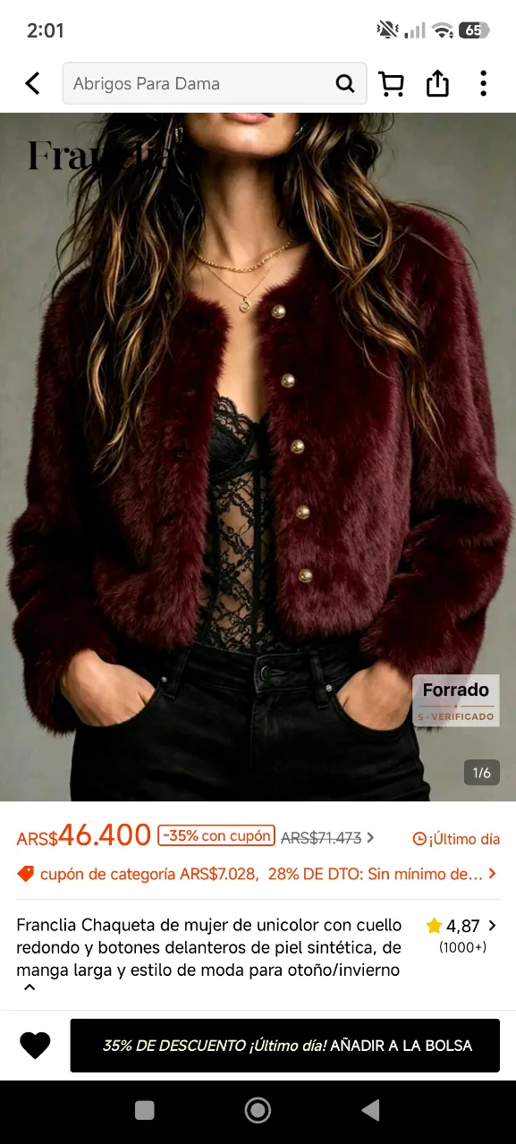 Campera Shein - imagen 1