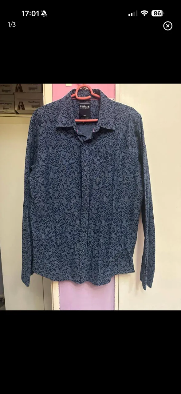 Camisa Rever Pass · Talle L