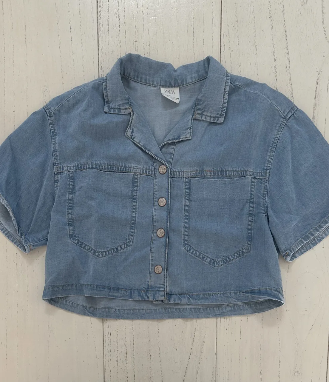 Camisa manga corta Zara · Talle 9 años / 134 cm
