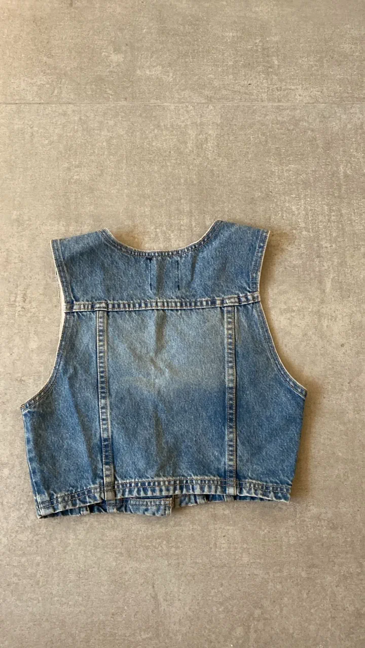 Camisa sin mangas Lovley denim · Talle S