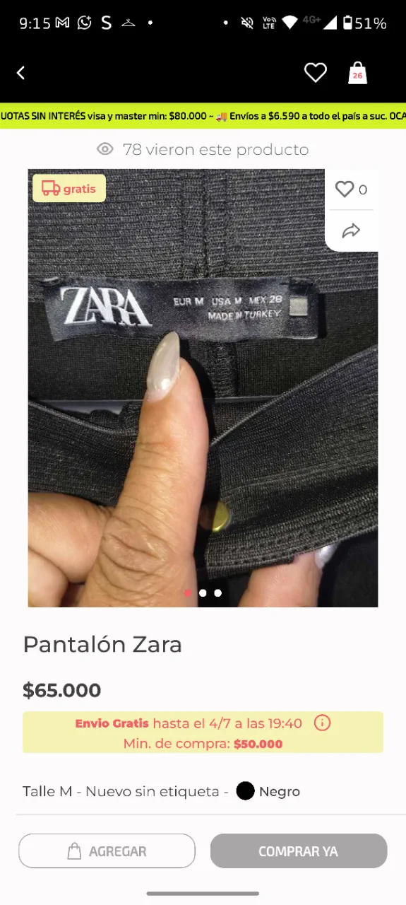 Pantalón Zara - imagen 2