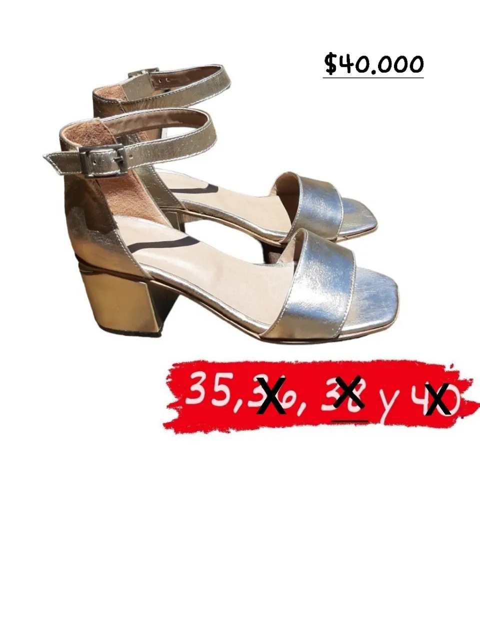 Sandalias Lookyarte · Talle AR 35