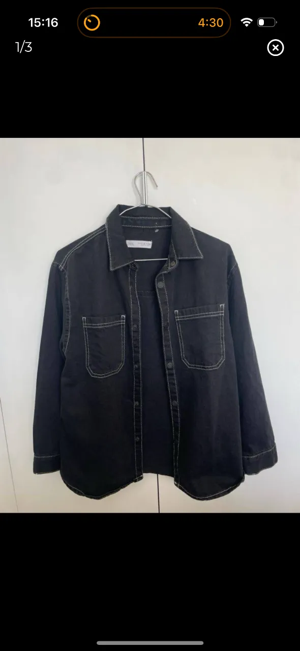 Camisa manga larga Zara · Talle 11 años / 146 cm