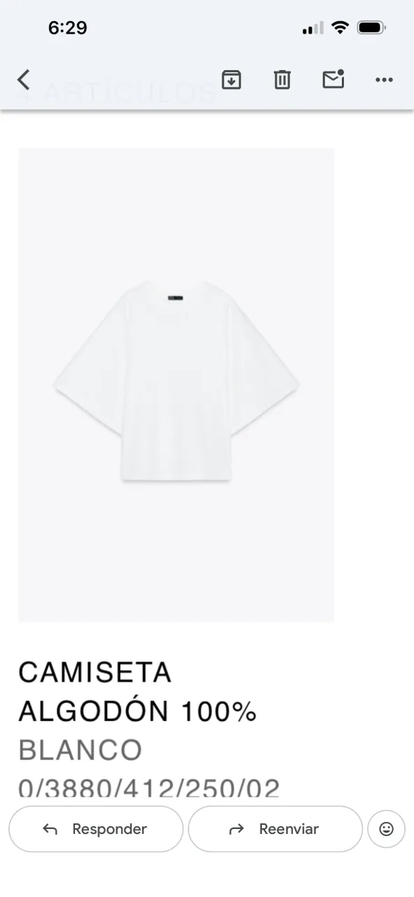 Remera Zara - imagen 1
