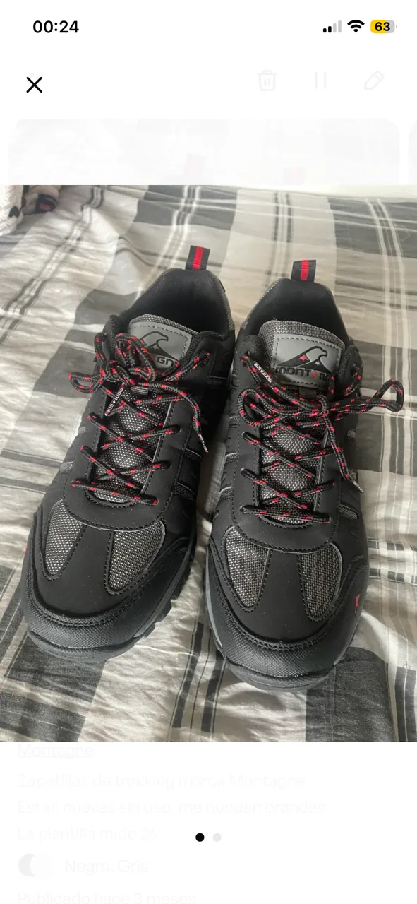Zapatillas Montagne · Talle AR 38