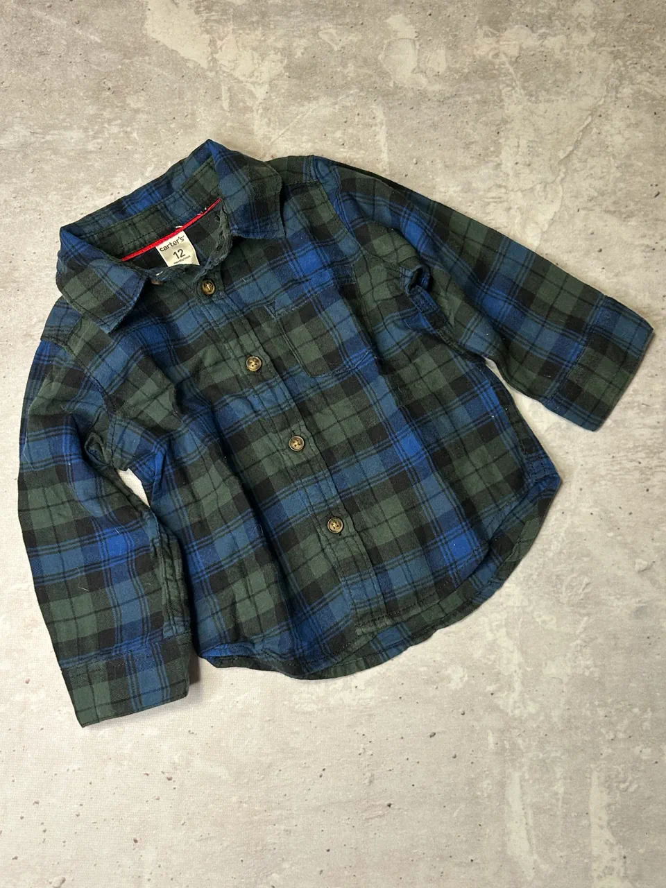 Camisa manga larga Carter's · Talle 9-12 meses