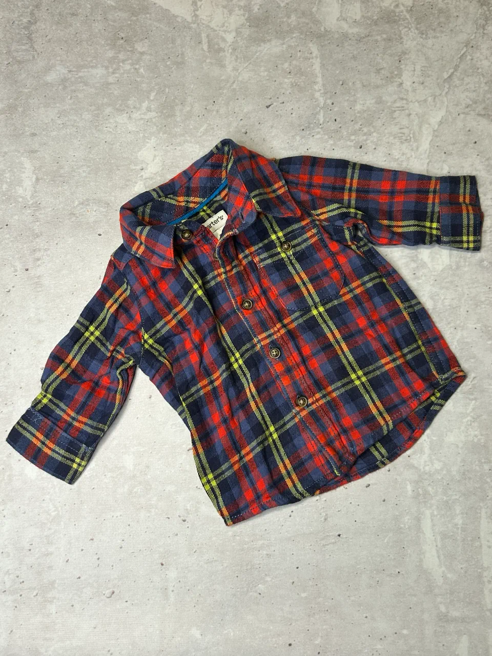Camisa manga larga Carter's · Talle 1-3 meses / 56 cm