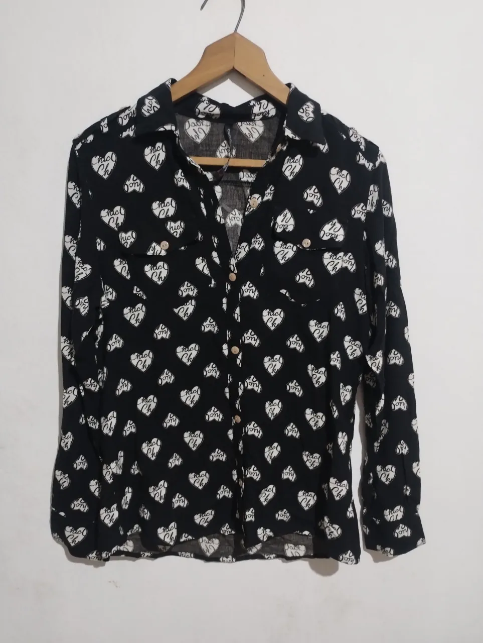 Camisa Combustión love · Talle S