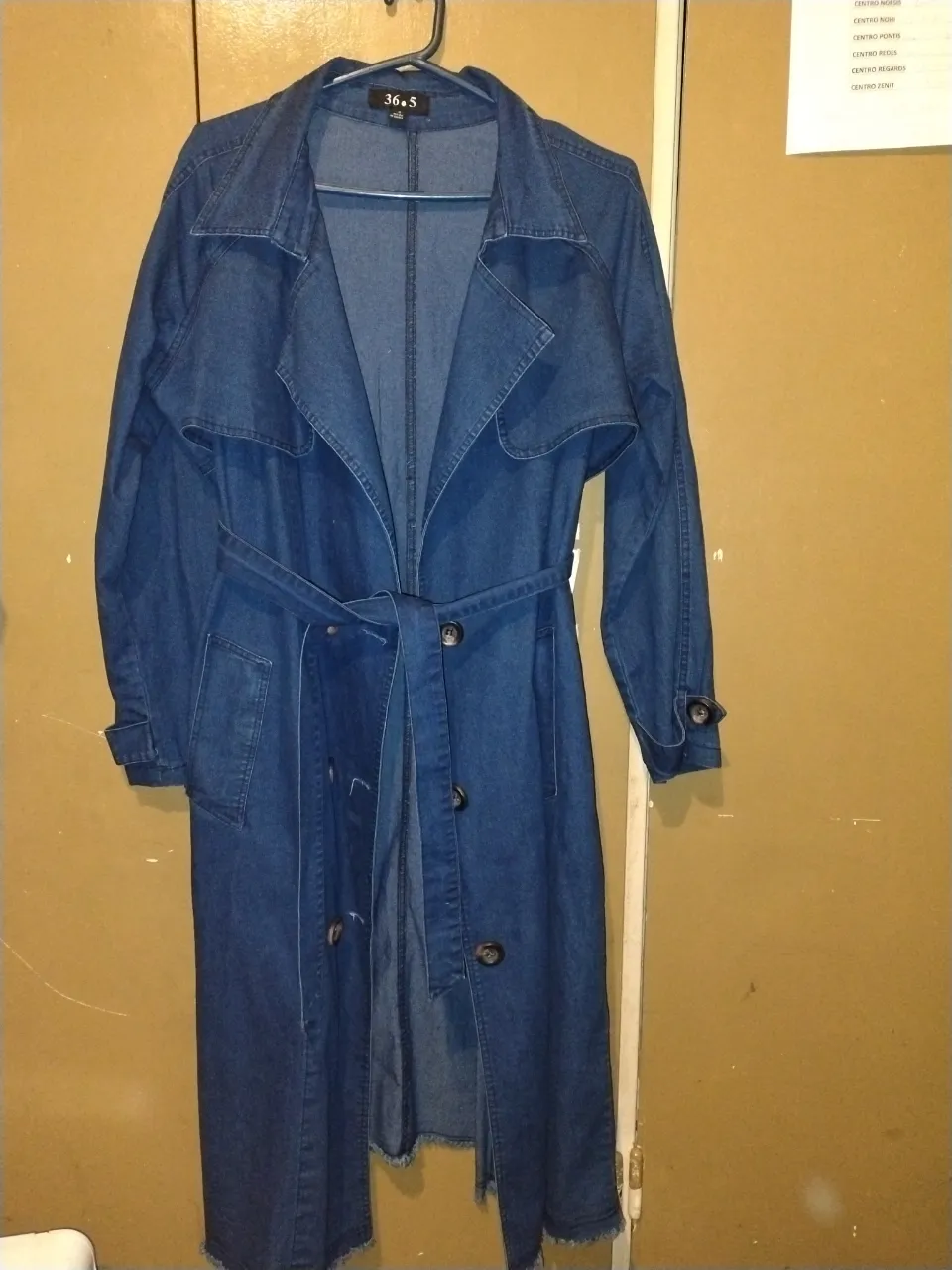 Trench Tapado de jeans - imagen 1
