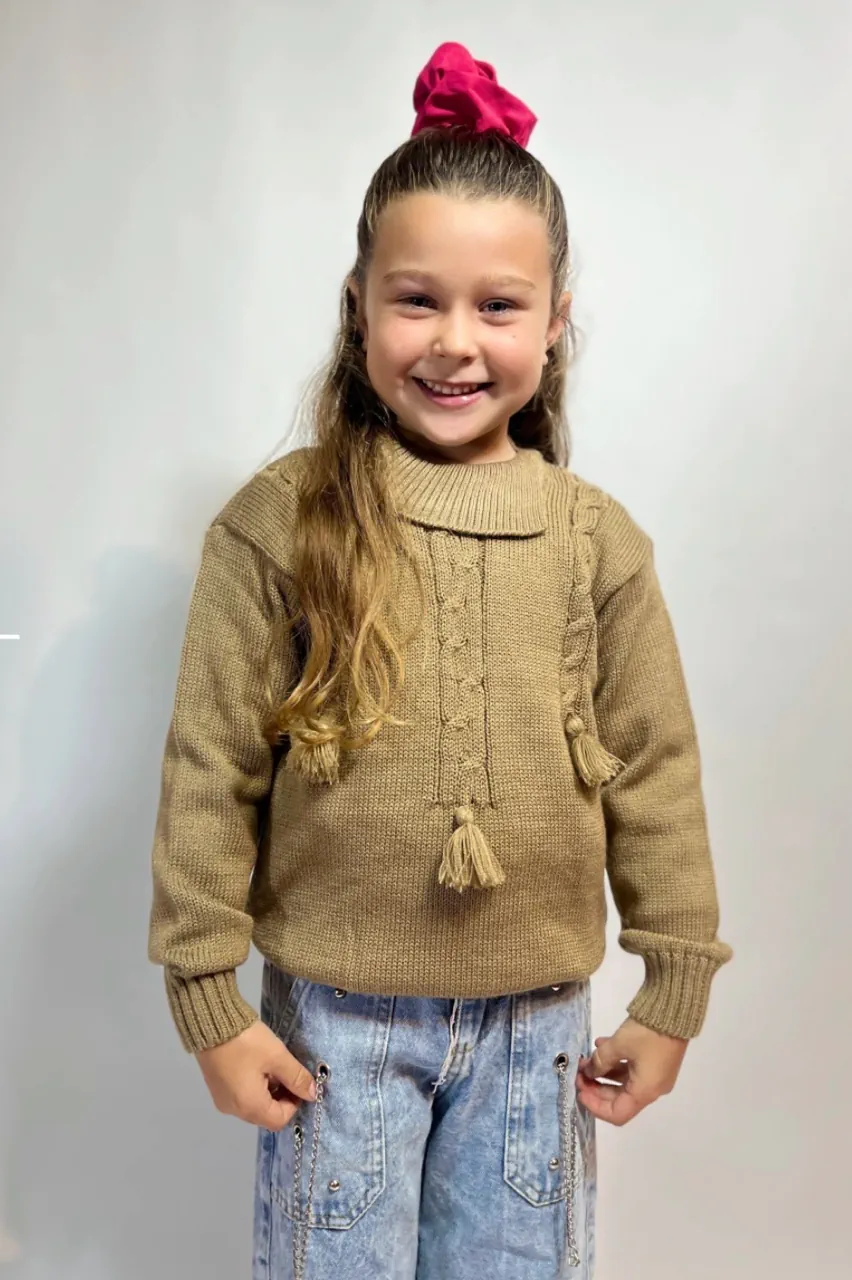 Sweater de cuello alto Sumeria sweaters · Talle 8 años / 128 cm