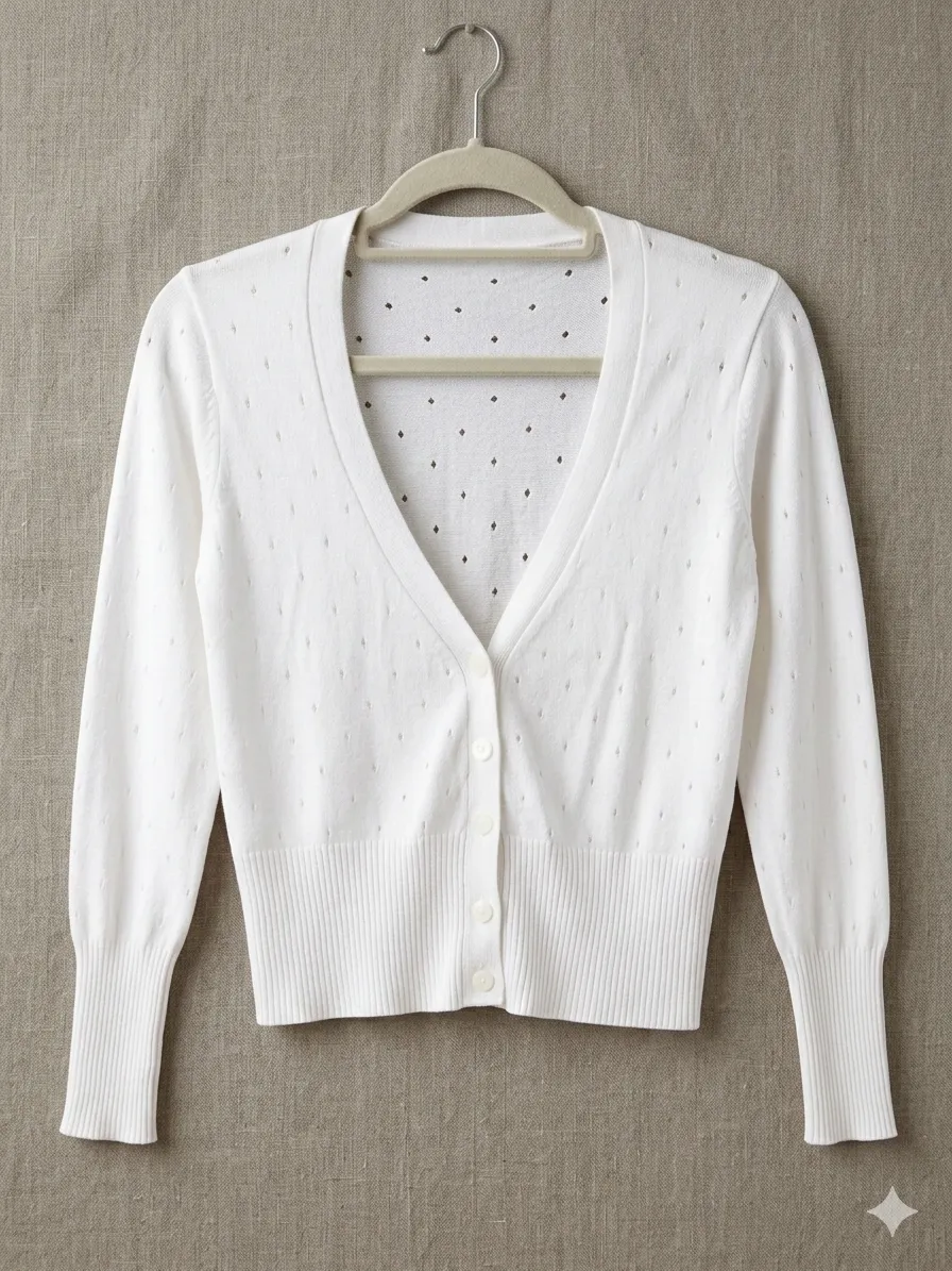 Cardigan Artesanal · Talle M