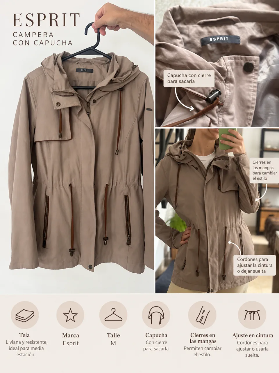 Campera Esprit · Talle M