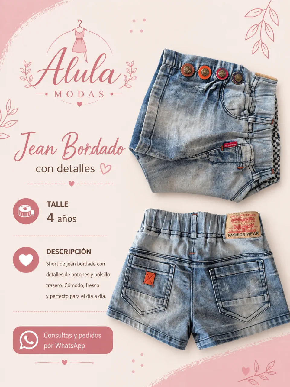 Fshon wear · Talle 3 años / 98 cm