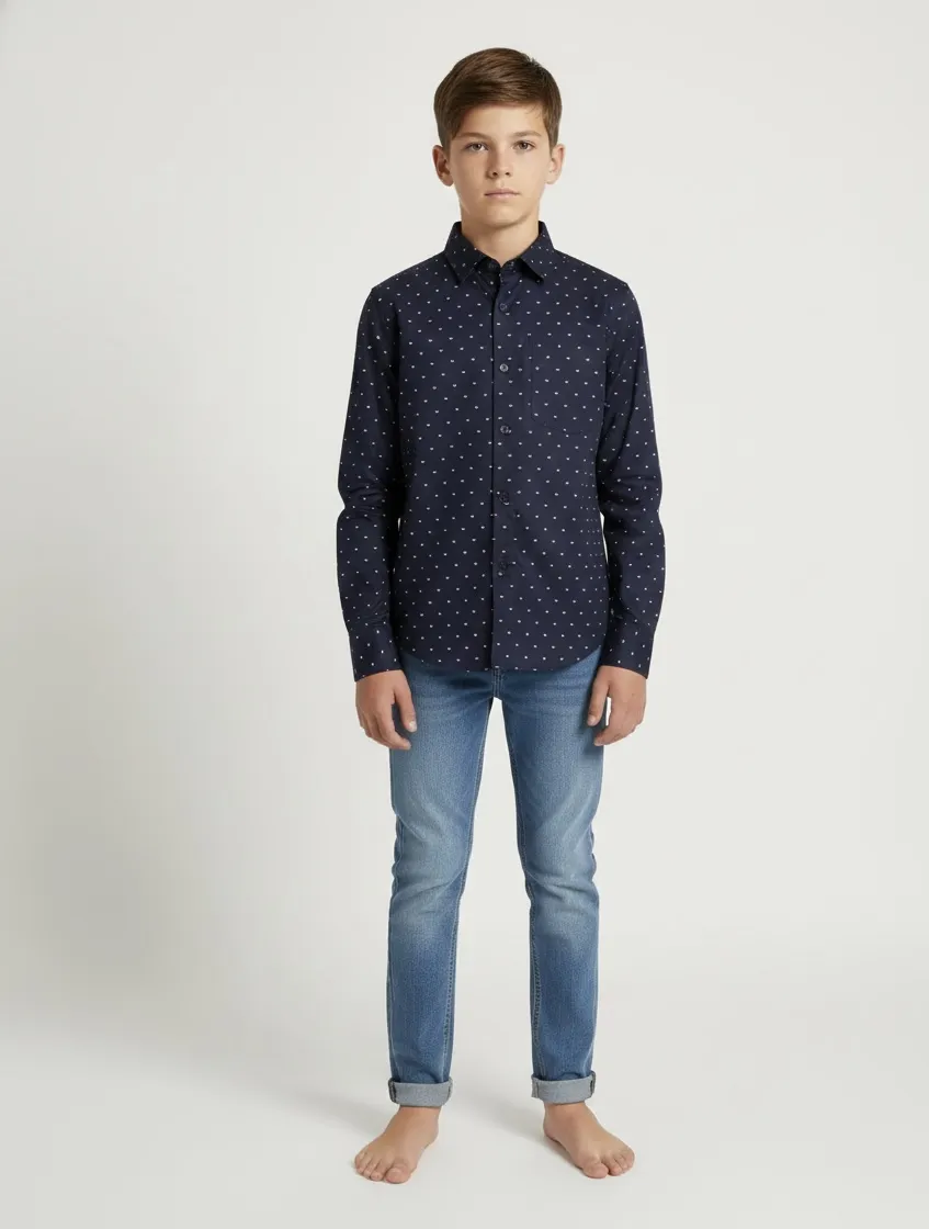Camisa manga larga Kevingston · Talle 11 años / 146 cm