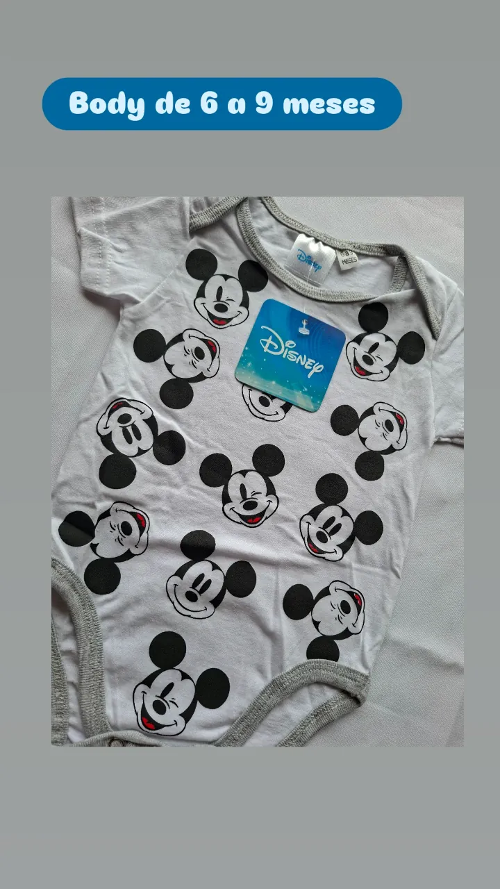 Body Disney · Talle 6-9 meses / 68 cm