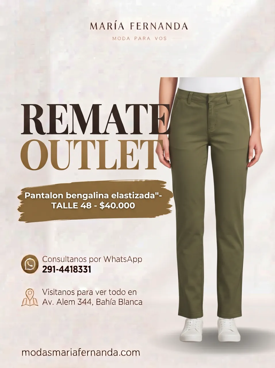 Pantalón Maria fernanda · Talle MEX/ARG 48
