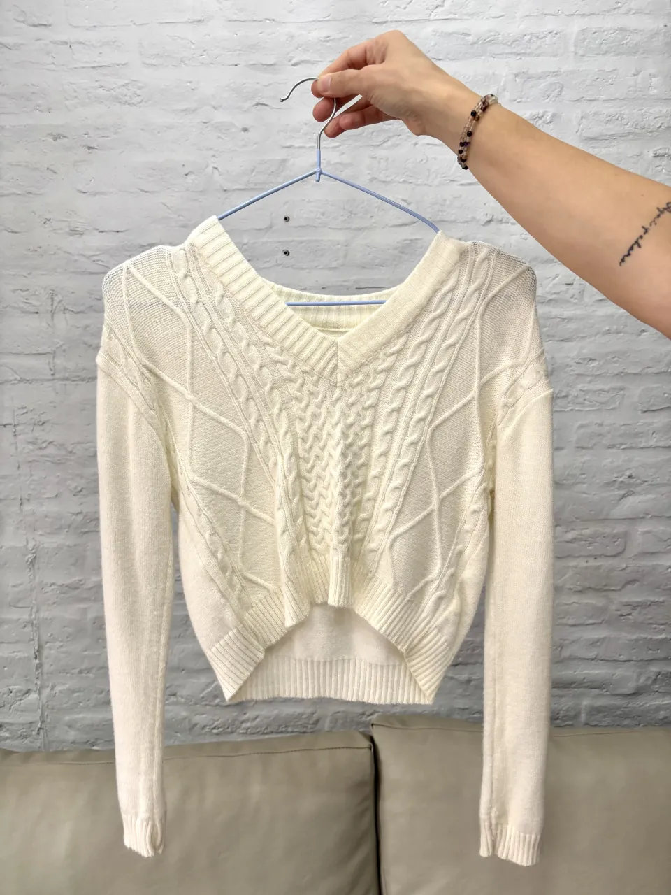 Sweater Crema · Talle S