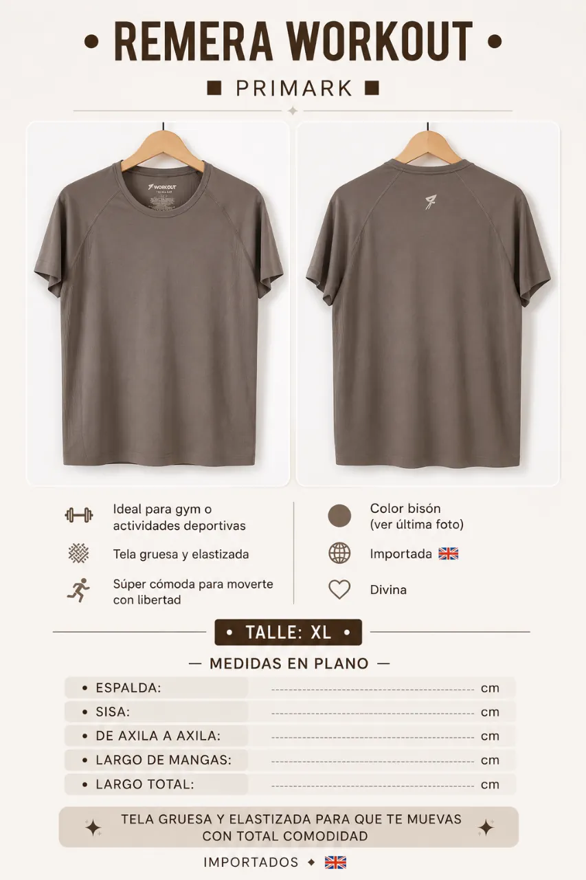 Remera Primark · Talle XL