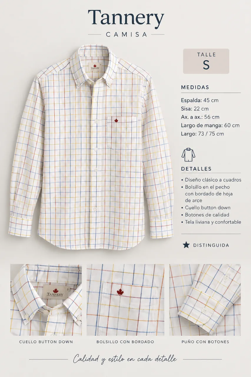 Camisa Tannery · Talle S