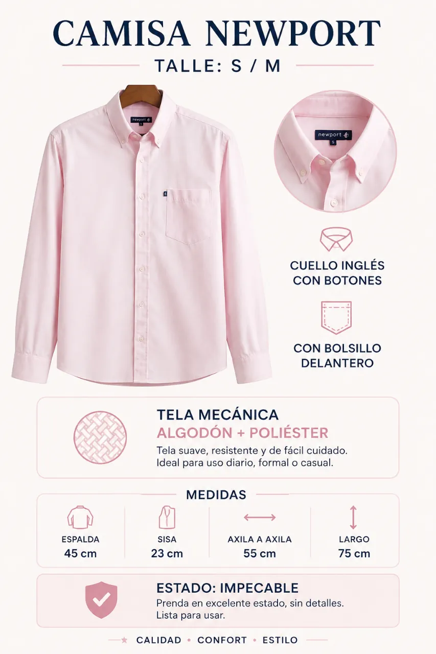 Camisa Newport · Talle S