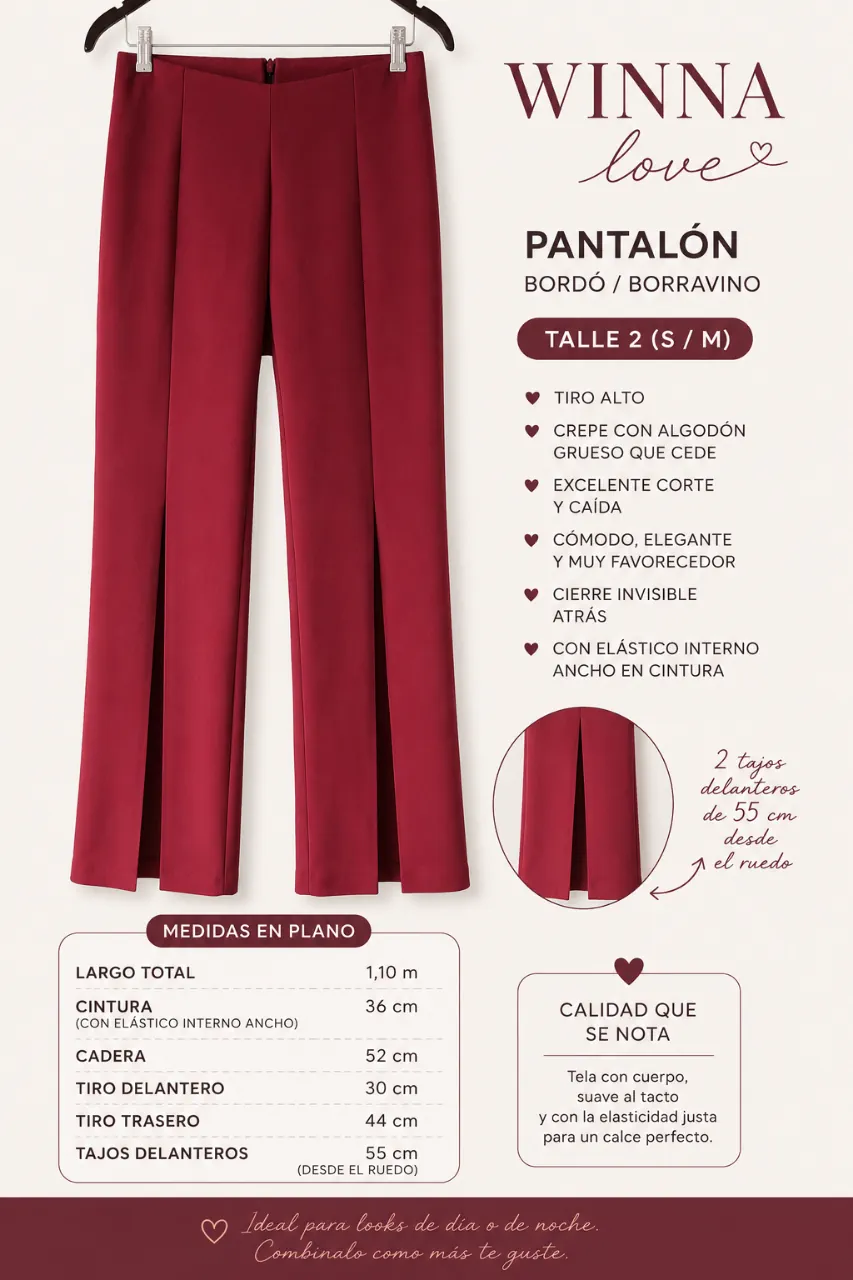 Pantalón Winna love · Talle M
