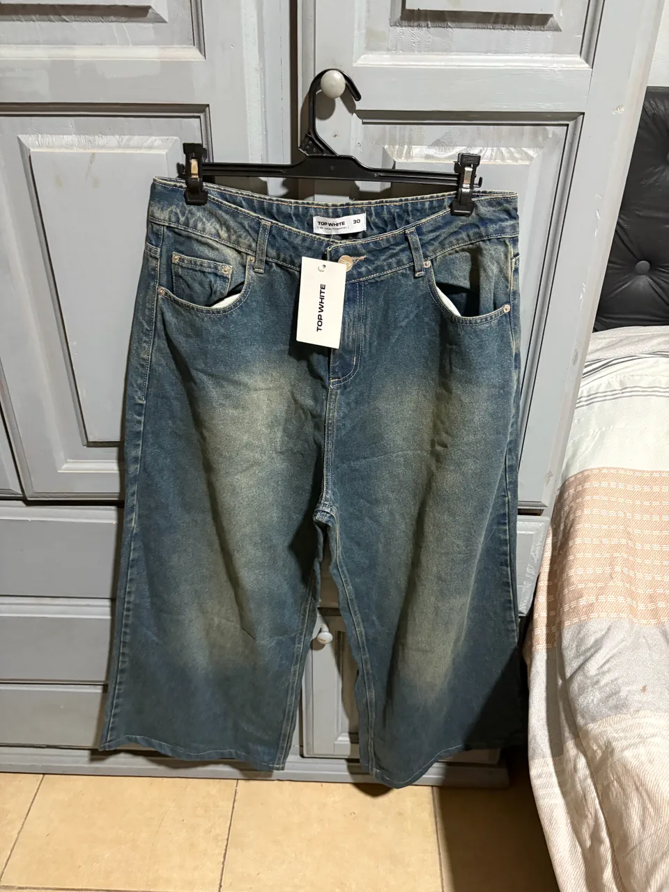 Jean Top white · Talle L