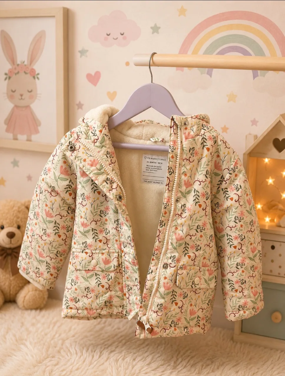 Campera bomber Primark · Talle 24–36 meses / 92 cm