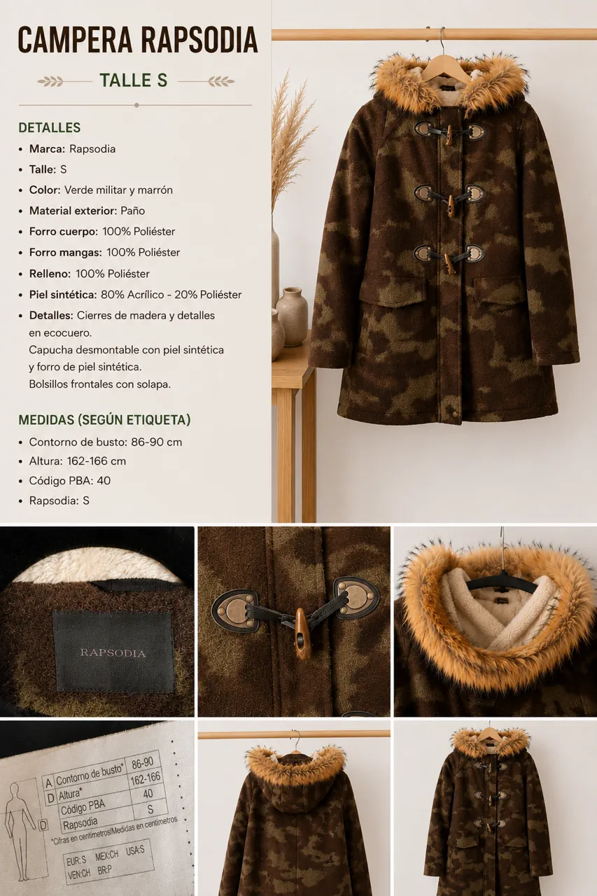 Rapsodia · Talle S