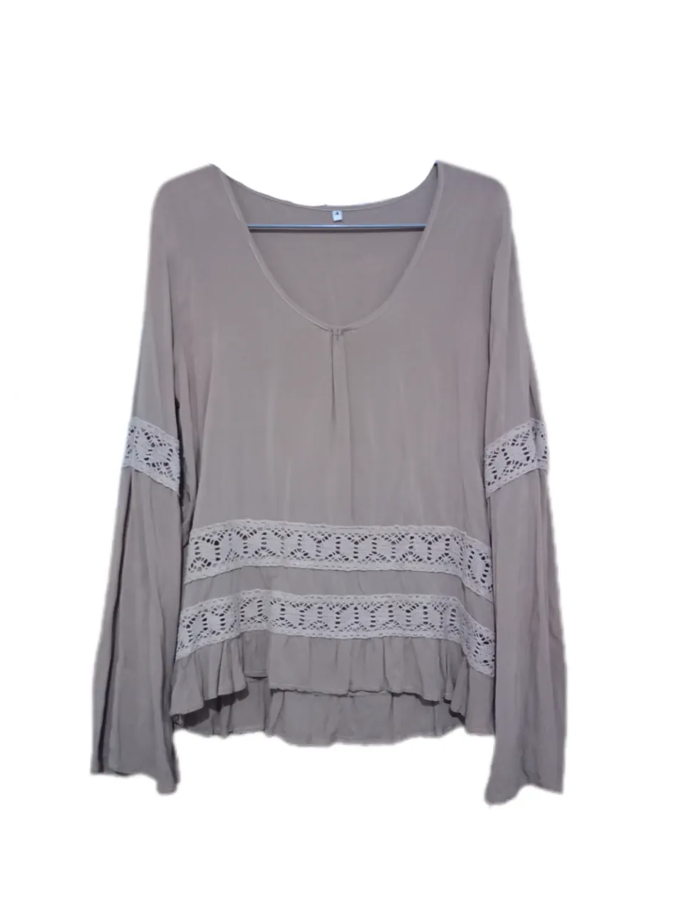 Blusa Detalles en encaje - imagen 1