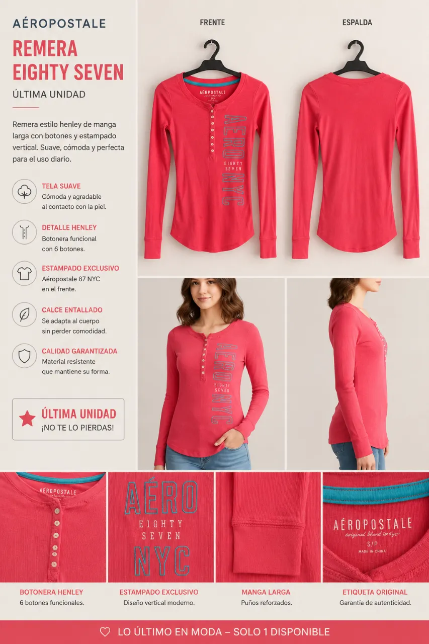 Remera Aéropostale · Talle S