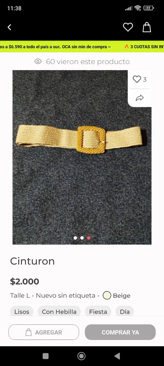 Cinturón Otra - imagen 1
