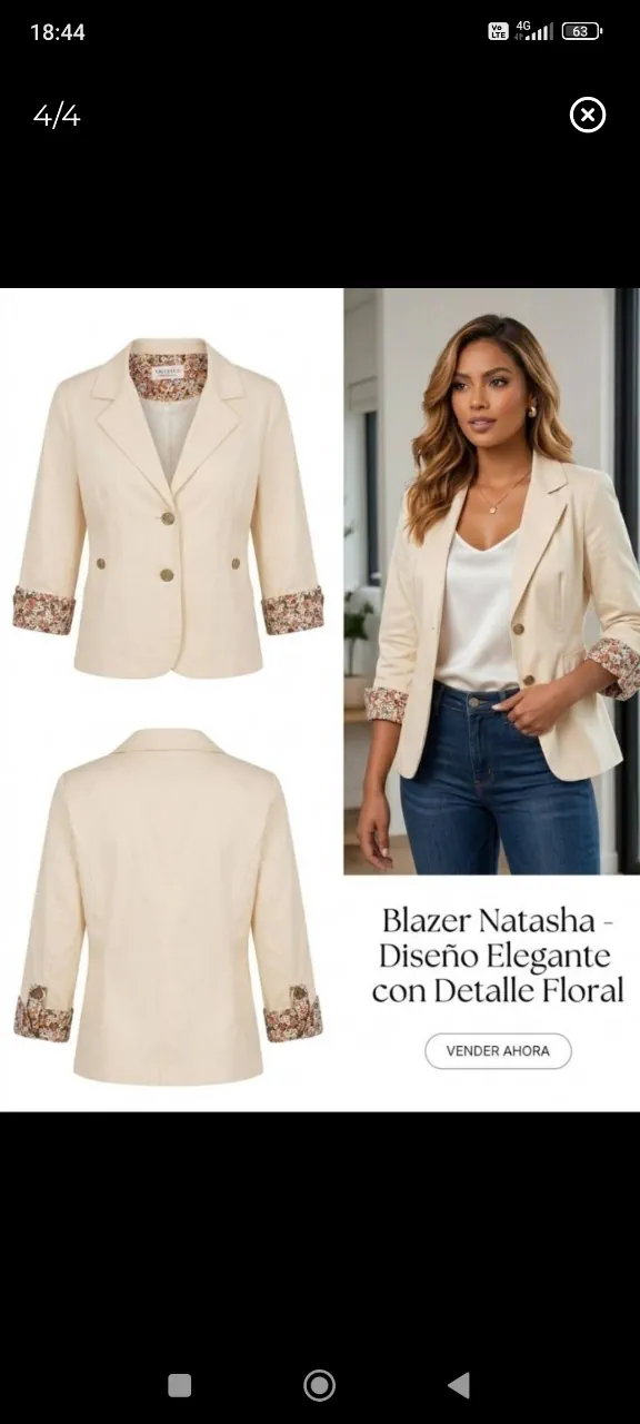 Blazer Natasha by marysol - imagen 1