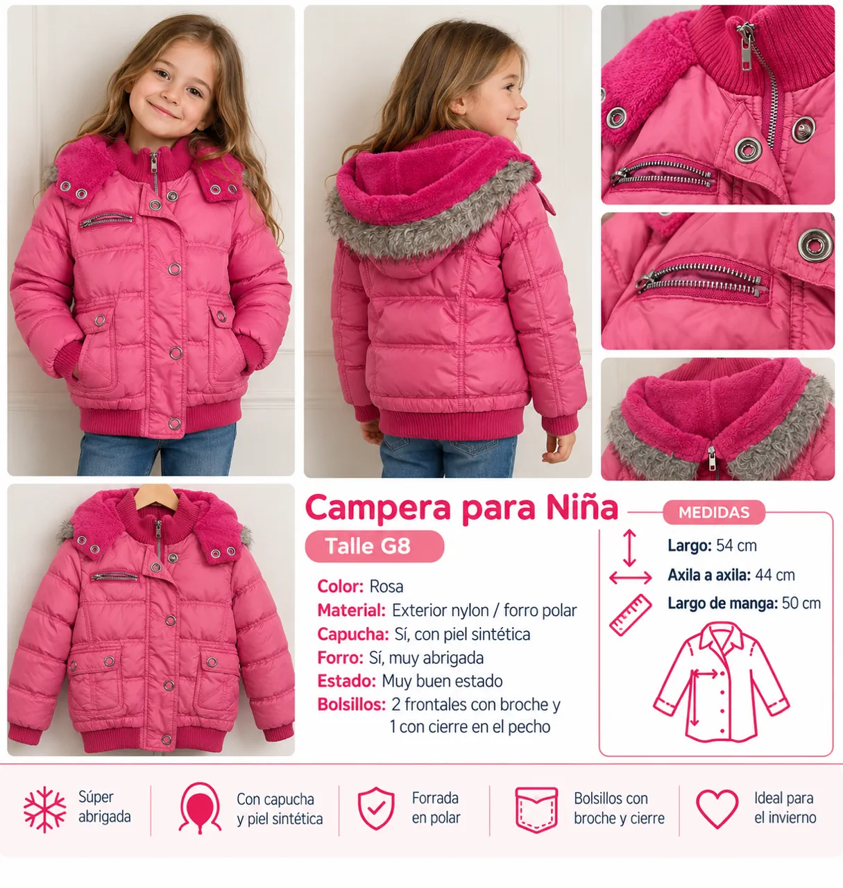 Campera Otra · Talle 8 años / 128 cm