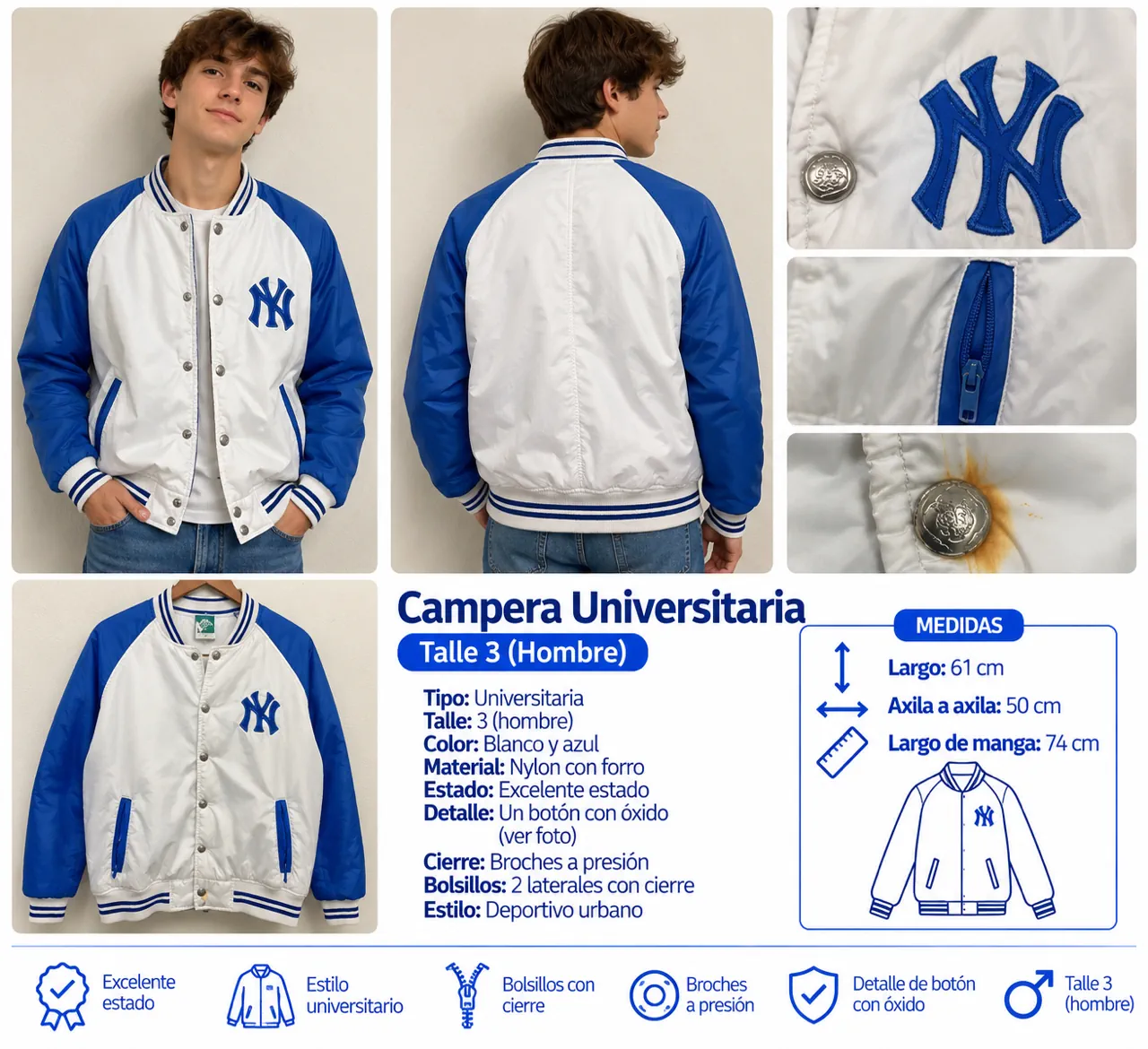 New york yankees · Talle 3