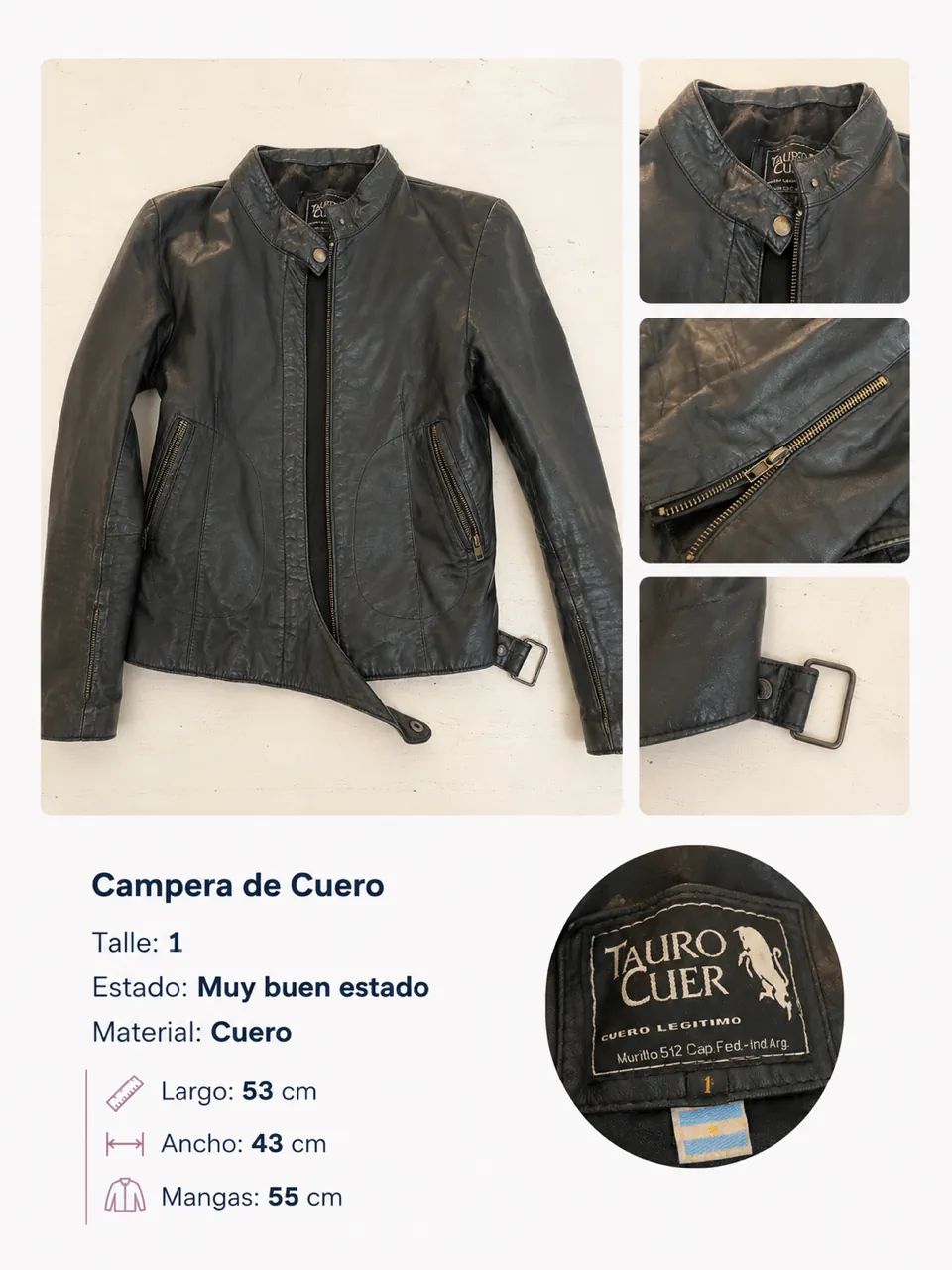 Tauro cuer · Talle S